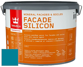 Краска Tikkurila Facade Silicon краска фасадная цвет NCS S 3060-B10G 