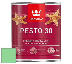 Краска Tikkurila Euro Pesto 30 эмаль цвет NCS S 0550-G10Y 