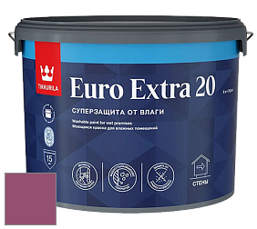 Краска Tikkurila Euro Extra 20 краска для стен и потолков цвет N338 Дикая роза