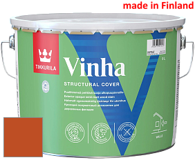 Краска Tikkurila Vinha кроющий антисептик для деревянных фасадов цвет RAL 2001 