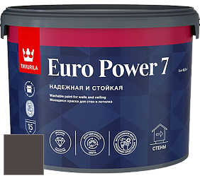 Краска Tikkurila Euro Power 7 краска для стен и потолков цвет NCS S 8005-R 
