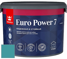 Краска Tikkurila Euro Power 7 краска для стен и потолков цвет NCS S 3040-B30G 