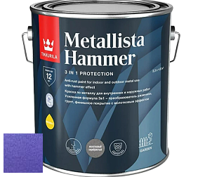 Краска Tikkurila Metallista Hammer молотковая краска по металлу цвет TVT MH063 