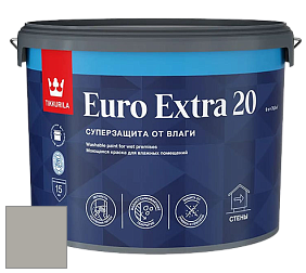 Краска Tikkurila Euro Extra 20 краска для стен и потолков цвет M497 Пепел