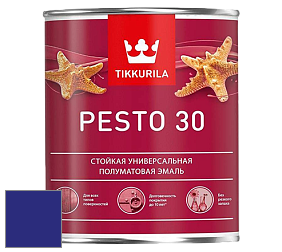 Краска Tikkurila Euro Pesto 30 эмаль цвет RAL 5002 