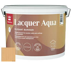 Краска Tikkurila Lacquer Aqua (полуглянцевый) лак интерьерный цвет 3469 Солома