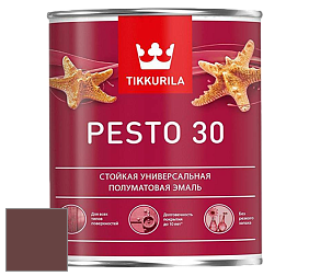 Краска Tikkurila Euro Pesto 30 эмаль цвет N417 Вишня