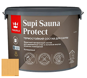 Краска Tikkurila Supi Sauna Protect защитный состав для сауны цвет 3457 Летний день