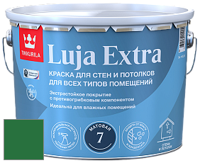 Краска Tikkurila Luja Extra 7 матовая краска для влажных помещений цвет RAL 6001 