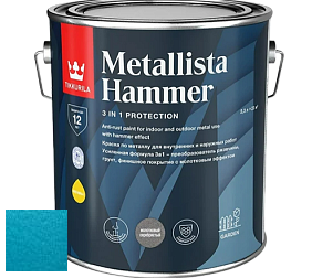 Краска Tikkurila Metallista Hammer молотковая краска по металлу цвет TVT MH031 