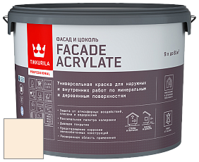 Краска Tikkurila Facade Acrylate краска фасадная цвет F400 Счастье