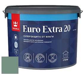 Краска Tikkurila Euro Extra 20 краска для стен и потолков цвет NCS S 4020-G 
