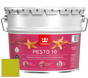 Краска Tikkurila Euro Pesto 10 эмаль цвет NCS S 1075-G60Y 
