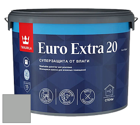 Краска Tikkurila Euro Extra 20 краска для стен и потолков цвет K499 Гранит