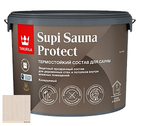 Краска Tikkurila Supi Sauna Protect защитный состав для сауны цвет 3466 Ваниль
