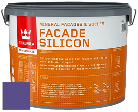 Краска Tikkurila Facade Silicon краска фасадная цвет NCS S 3555-R60B 