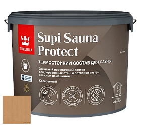 Краска Tikkurila Supi Sauna Protect защитный состав для сауны цвет 3440 Старый дуб