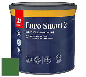 Краска Tikkurila Euro Smart 2 краска для стен и потолков цвет RAL 6010 