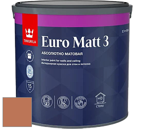 Краска Tikkurila Euro Matt 3 краска для стен и потолков цвет S405 Инки
