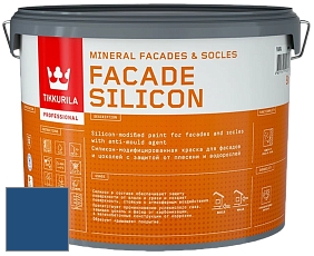 Краска Tikkurila Facade Silicon краска фасадная цвет NCS S 4550-R80B 