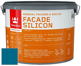 Краска Tikkurila Facade Silicon краска фасадная цвет NCS S 4055-B 