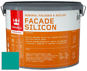 Краска Tikkurila Facade Silicon краска фасадная цвет NCS S 2555-B60G 