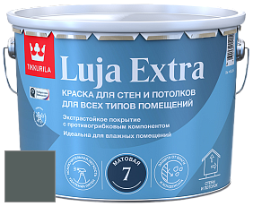 Краска Tikkurila Luja Extra 7 матовая краска для влажных помещений цвет N439 Впадина