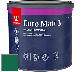 Краска Tikkurila Euro Matt 3 краска для стен и потолков цвет NCS S 4550-G 
