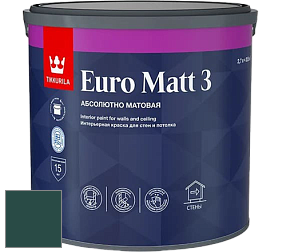 Краска Tikkurila Euro Matt 3 краска для стен и потолков цвет L369 