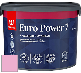 Краска Tikkurila Euro Power 7 краска для стен и потолков цвет NCS S 0540-R30B 