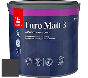 Краска Tikkurila Euro Matt 3 краска для стен и потолков цвет Y502 Y502