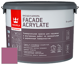 Краска Tikkurila Facade Acrylate краска внутренних и наружных работ цвет S338 Цикламен