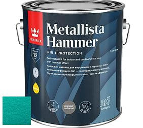 Краска Tikkurila Metallista Hammer молотковая краска по металлу цвет TVT MH008 