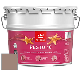 Краска Tikkurila Euro Pesto 10 эмаль цвет V477 Каменная стена