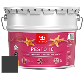 Краска Tikkurila Euro Pesto 10 эмаль цвет Y498 Полночь