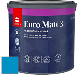 Краска Tikkurila Euro Matt 3 краска для стен и потолков цвет K358 