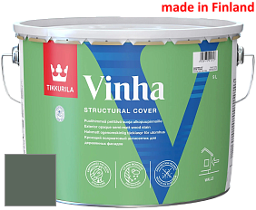 Краска Tikkurila Vinha кроющий антисептик для деревянных фасадов цвет 2680 Vipunen