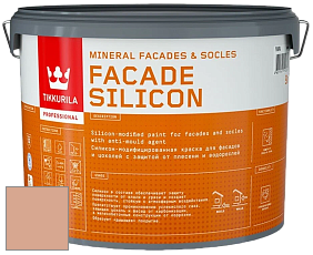 Краска Tikkurila Facade Silicon краска фасадная цвет Q187 Lohi