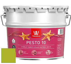 Краска Tikkurila Euro Pesto 10 эмаль цвет NCS S 1075-G50Y 
