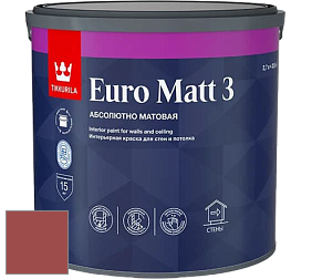 Краска Tikkurila Euro Matt 3 краска для стен и потолков цвет N421 Берилл