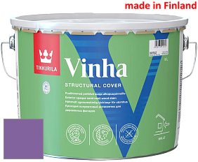Краска Tikkurila Vinha кроющий антисептик для деревянных фасадов цвет RAL 4005 