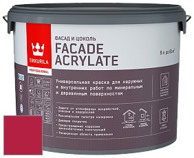 Краска Tikkurila Facade Acrylate краска внутренних и наружных работ цвет RAL 3027 