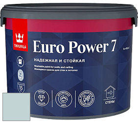 Краска Tikkurila Euro Power 7 краска для стен и потолков цвет Y441 Акварель