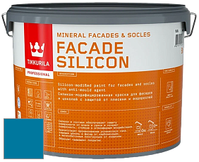 Краска Tikkurila Facade Silicon краска фасадная цвет NCS S 3060-B 