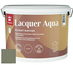Краска Tikkurila Lacquer Aqua (матовый) лак интерьерный цвет 3453 Плющ