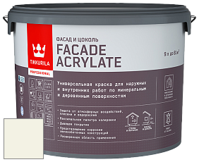 Краска Tikkurila Facade Acrylate краска фасадная цвет F390 Редька