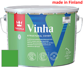 Краска Tikkurila Vinha кроющий антисептик для деревянных фасадов цвет RAL 6018 