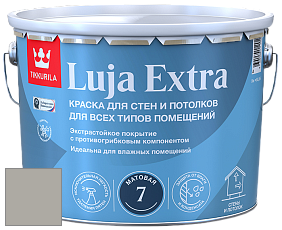 Краска Tikkurila Luja Extra 7 матовая краска для влажных помещений цвет M497 Пепел