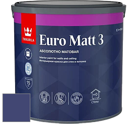 Краска Tikkurila Euro Matt 3 краска для стен и потолков цвет M347 