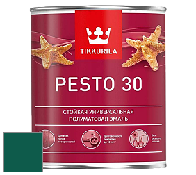 Краска Tikkurila Euro Pesto 30 эмаль цвет NCS S 5540-B80G 